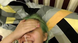 POV Asian Sucks coupled with Loves CUM on Her Face